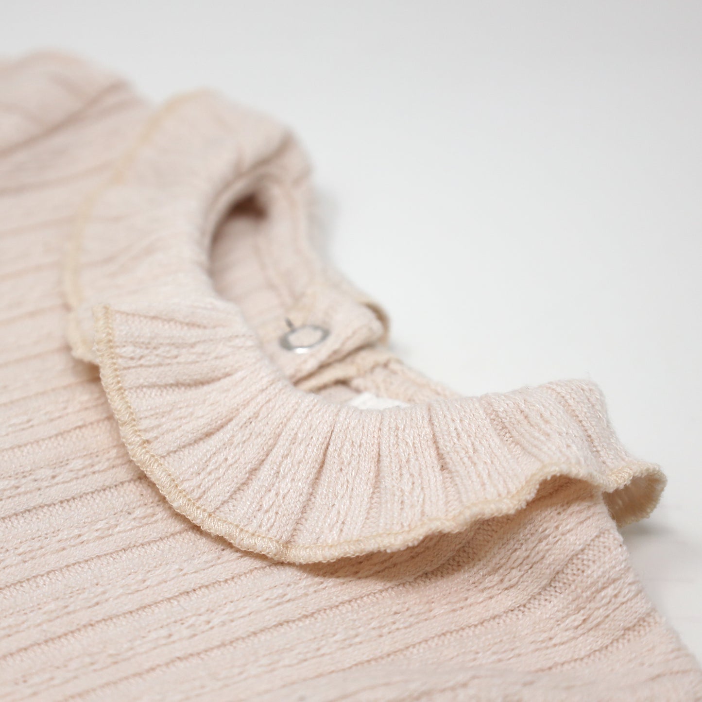 Ruffle Neck Cable Onesie