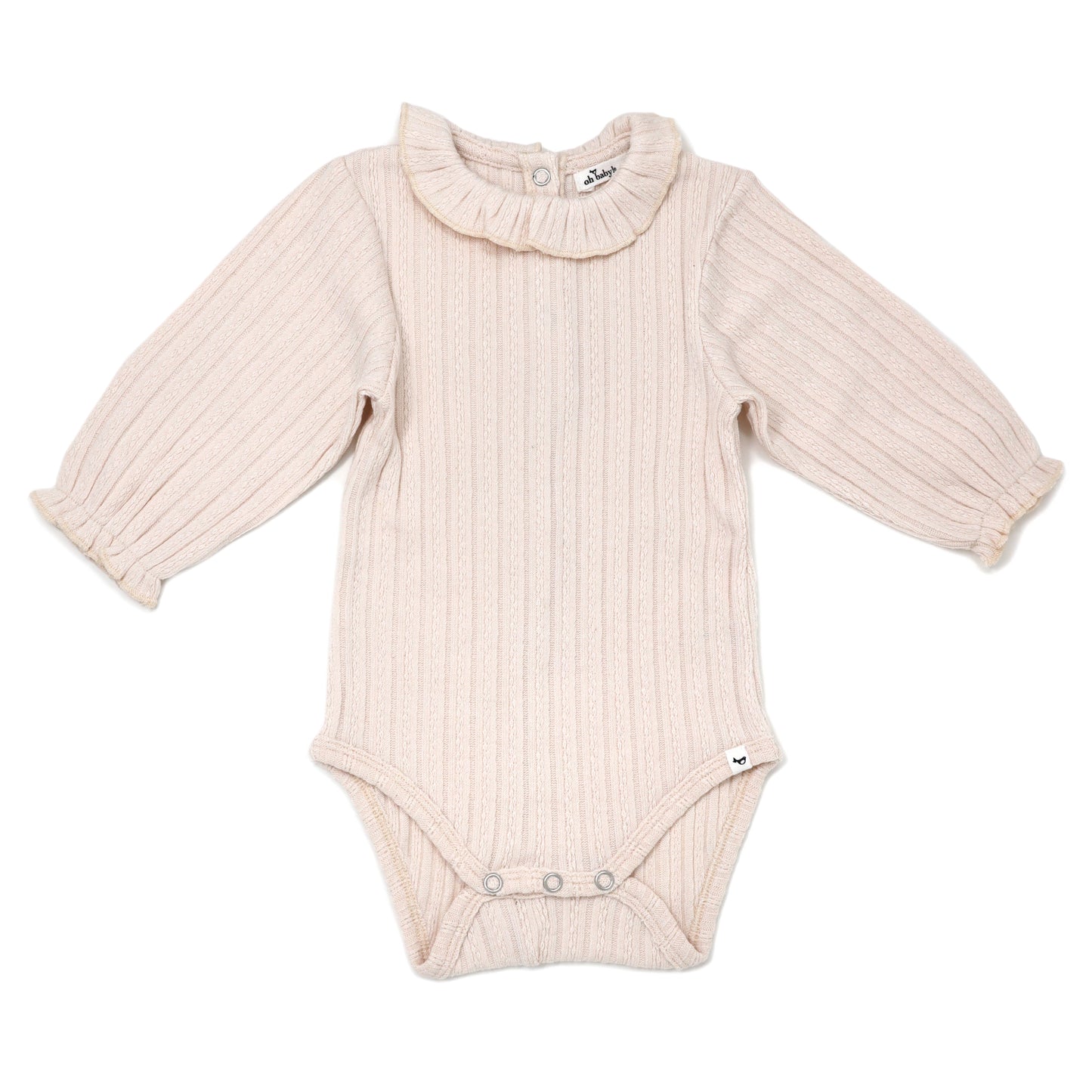 Ruffle Neck Cable Onesie