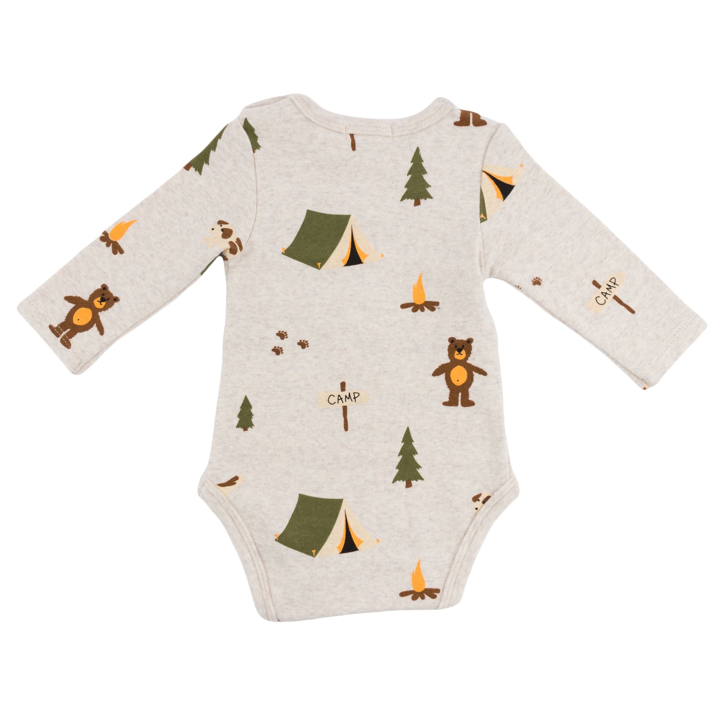 Camping Print Pocket Onesie