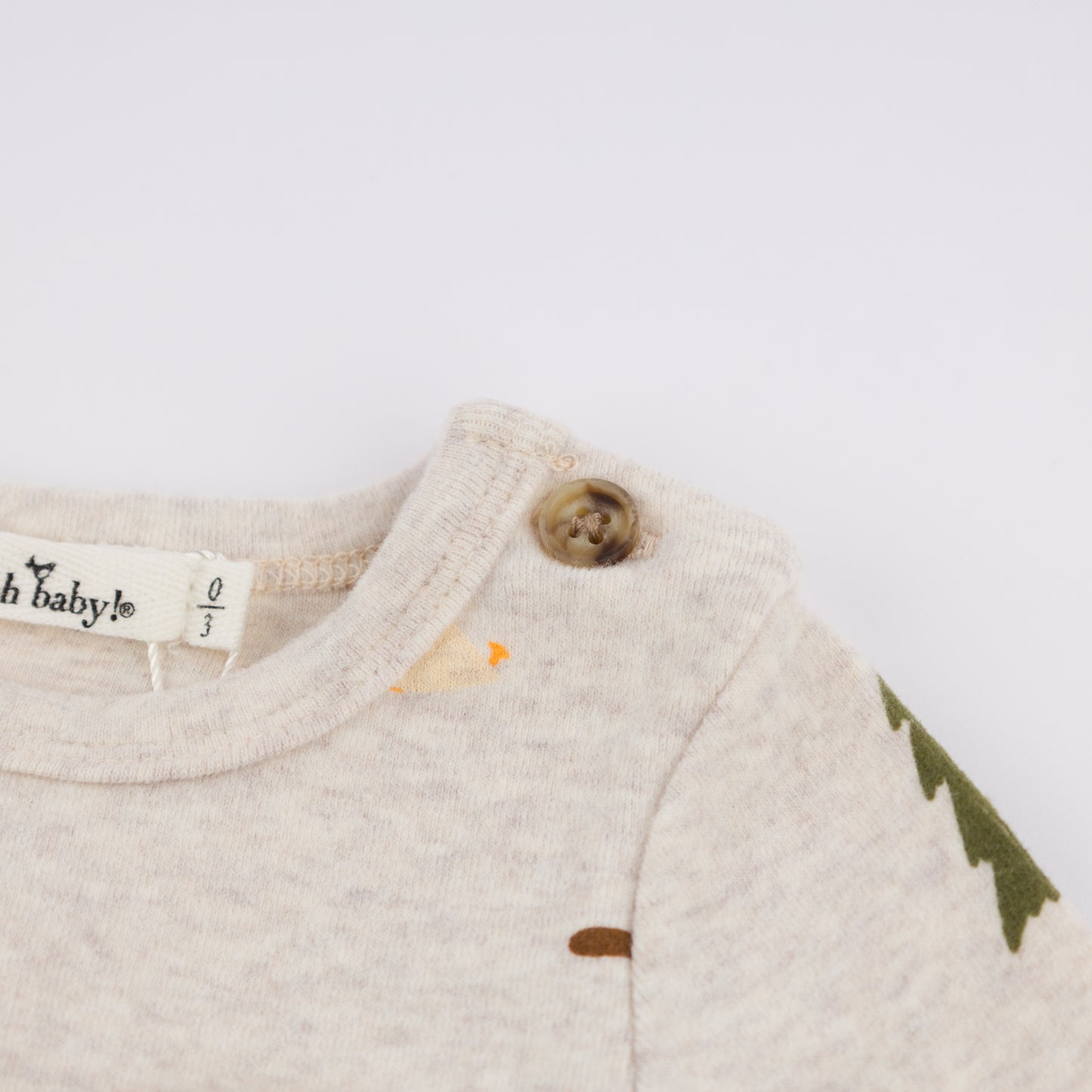 Camping Print Pocket Onesie