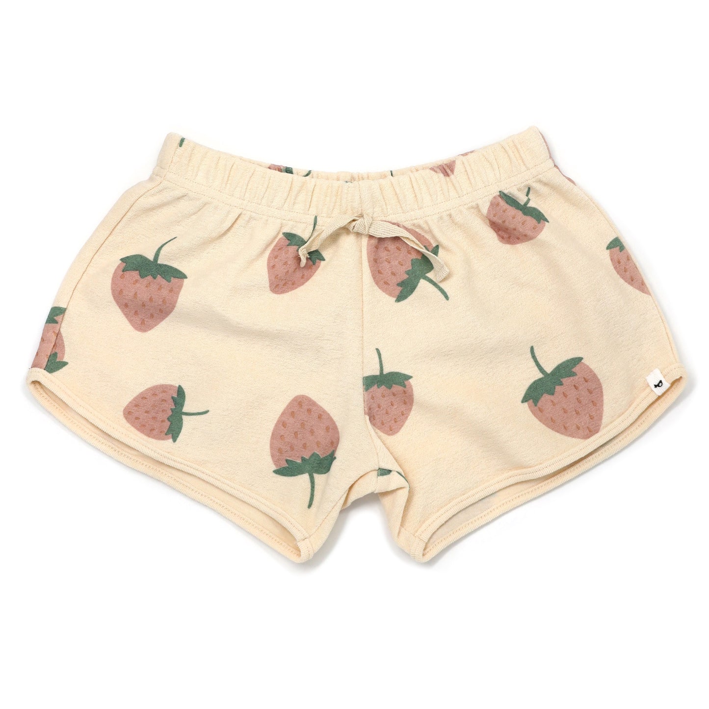 Strawberry Cotton Terry Girls Track Short