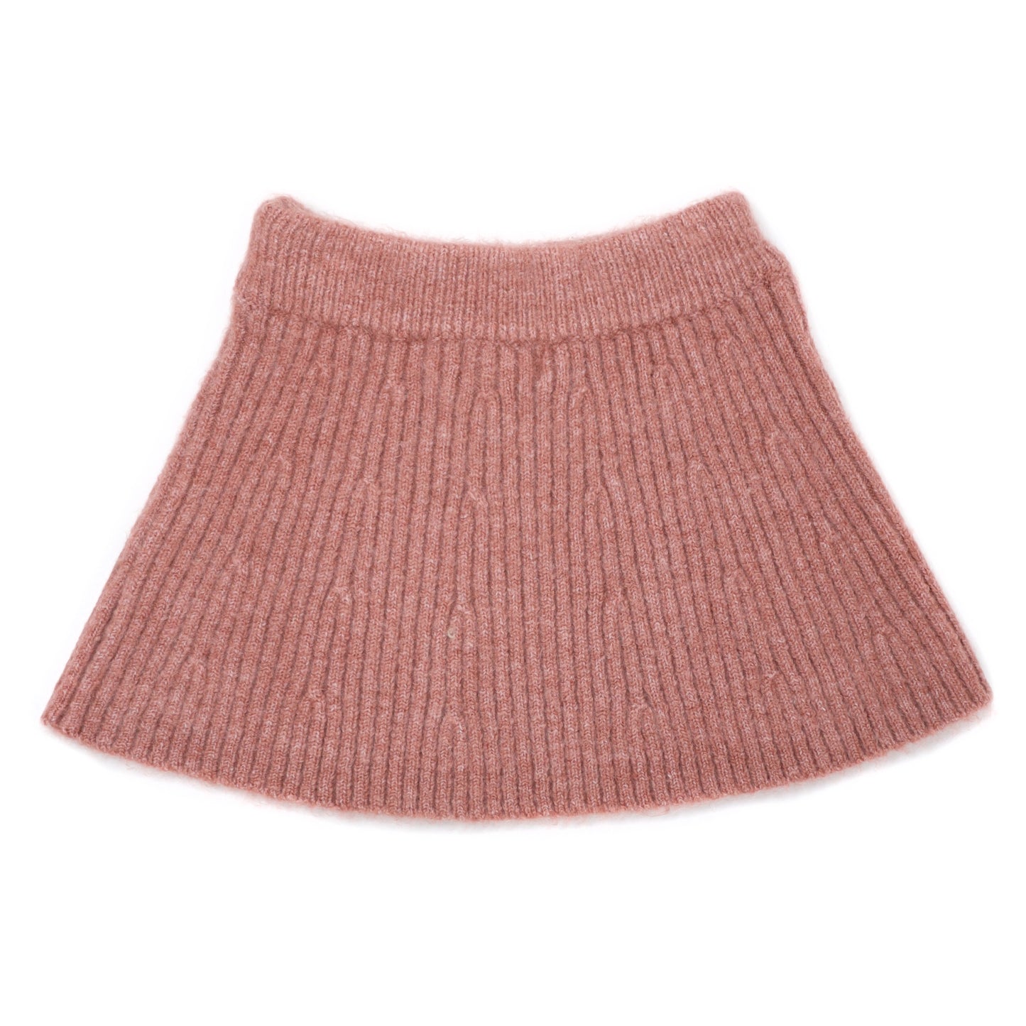 Fuzzy Knit Flare Sweater Skirt
