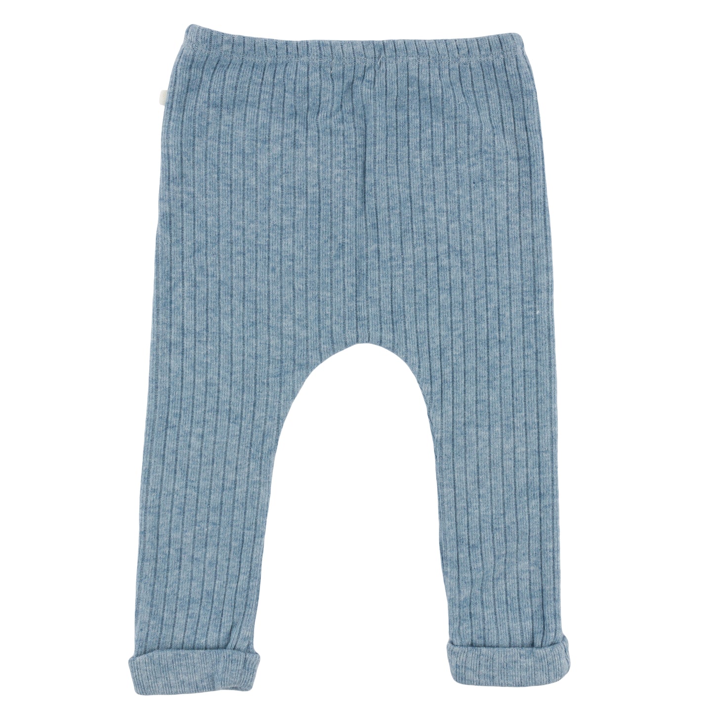 Wide Rib Fuzzy Sweater Knit Patch Pant
