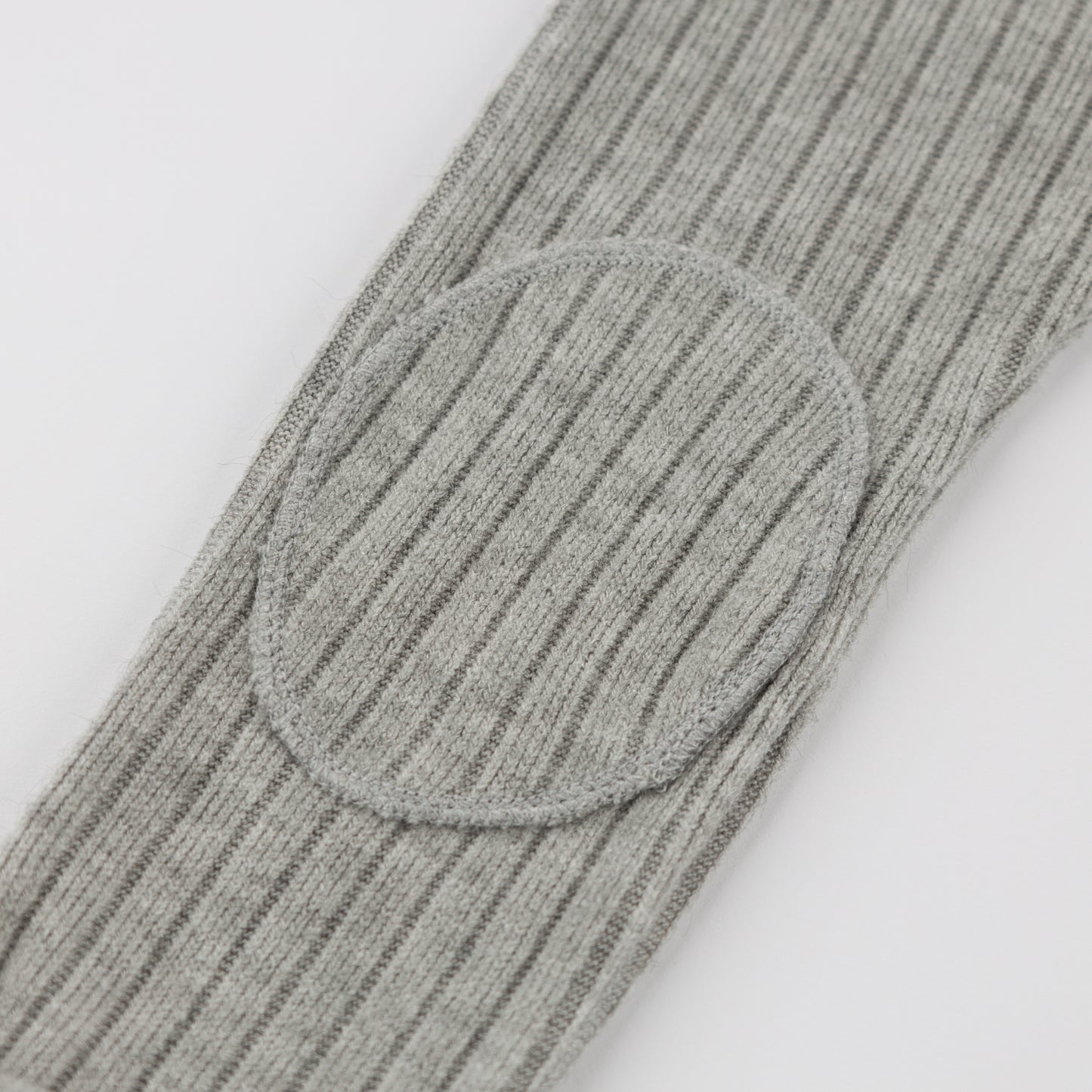 Wide Rib Fuzzy Sweater Knit Patch Pant
