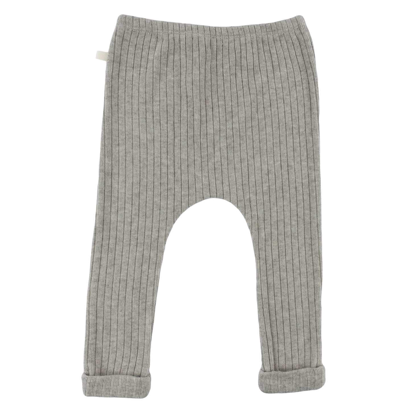 Wide Rib Fuzzy Sweater Knit Patch Pant