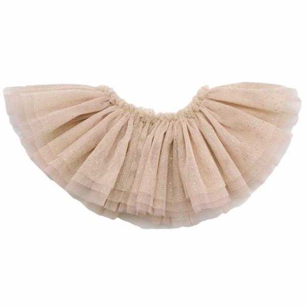 Frill Tutu Champ/Gold Over Dk Blush Tulle (tddlr)