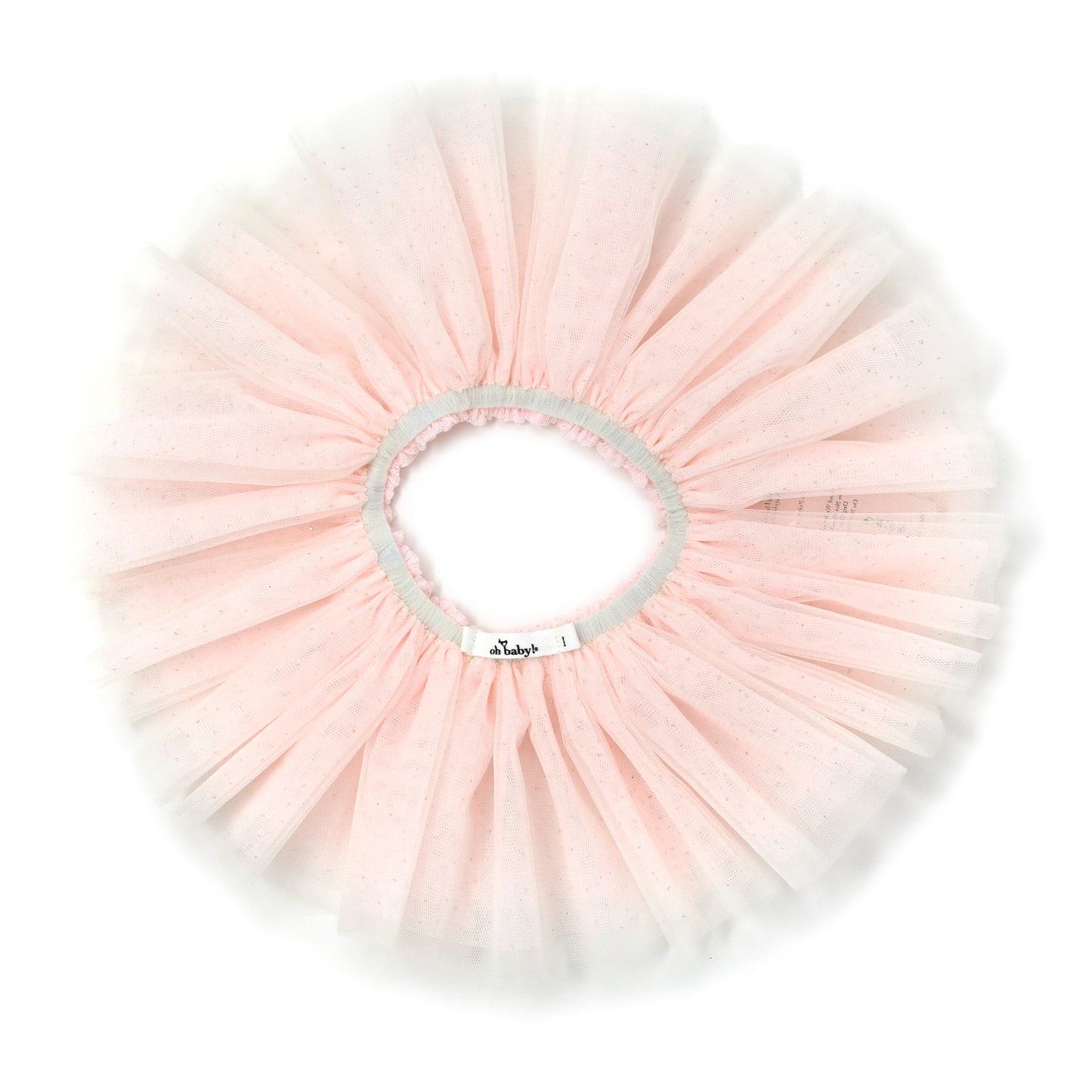 Frill Tutu Pale Pink/Gold Over Cream (infant)