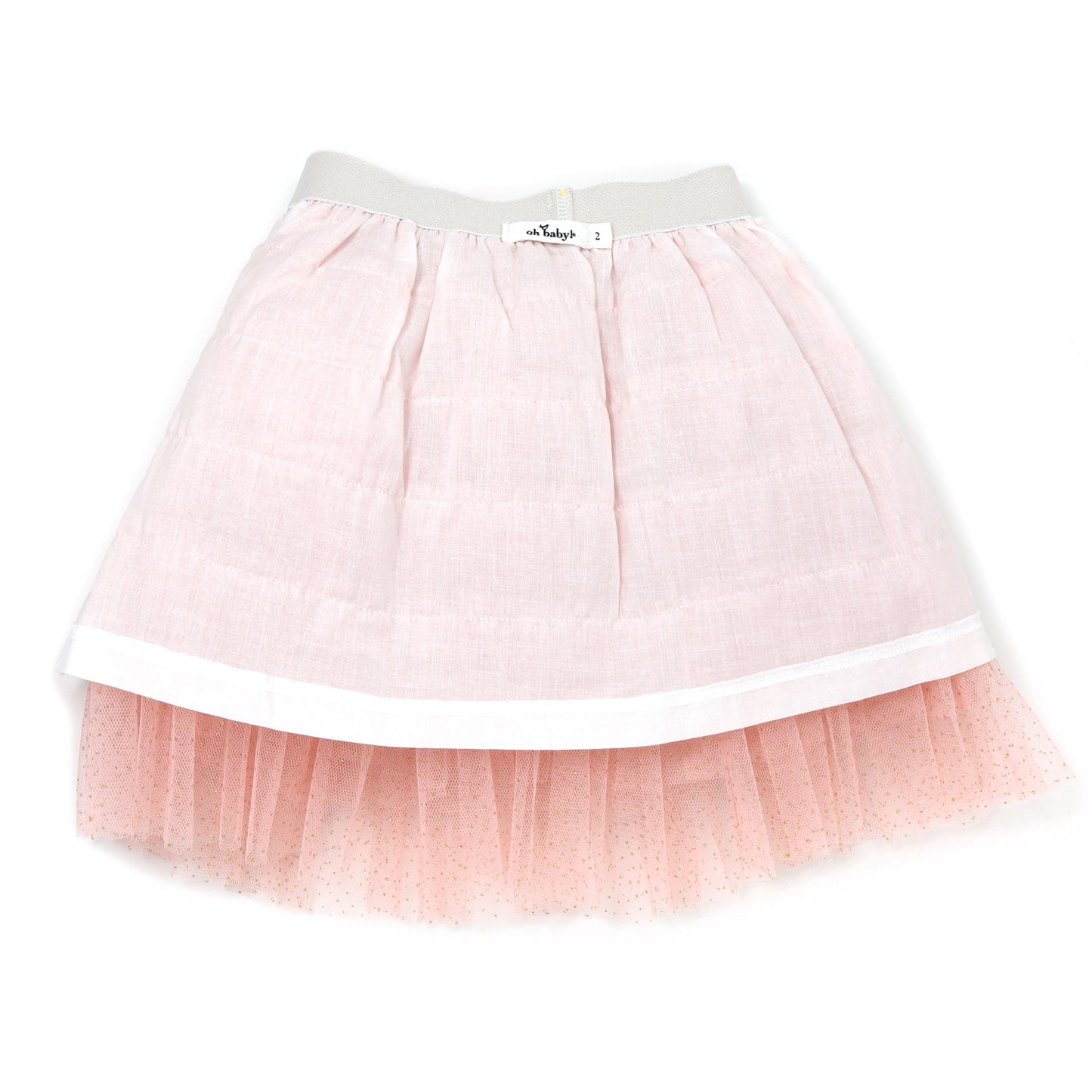 Gold Band Layered Frill Tutu Skirt