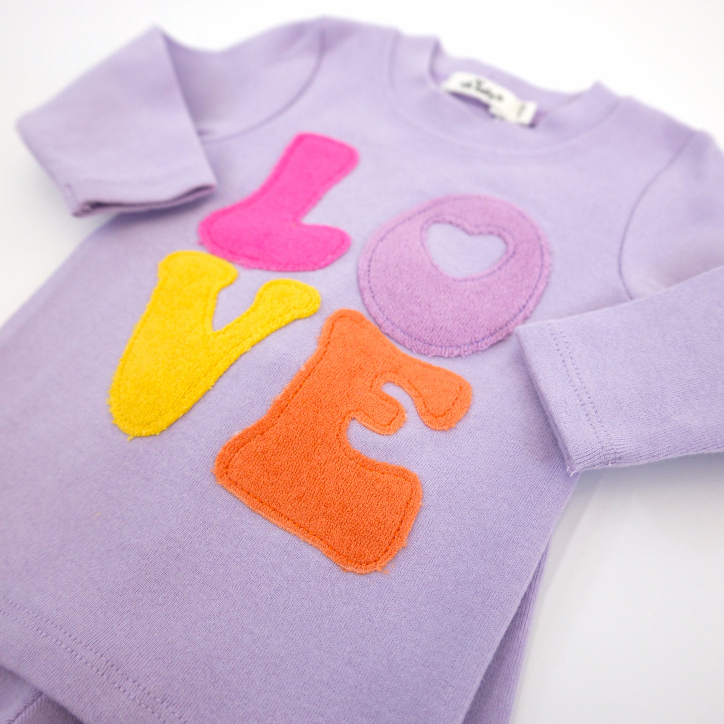 Cotton Candy LOVE Terry Applique 2pc Set