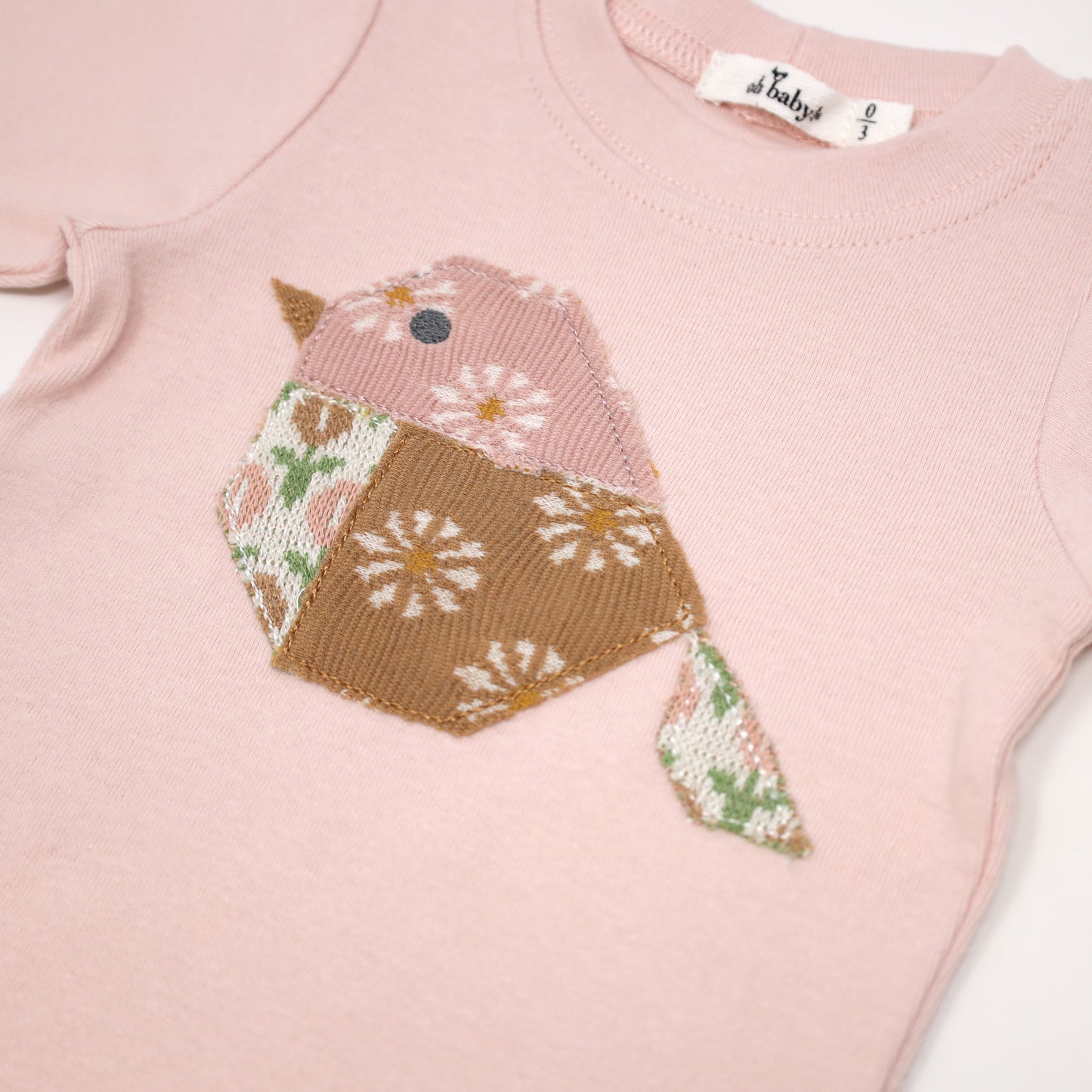 Quilted Bird Applique LS 2pc Set