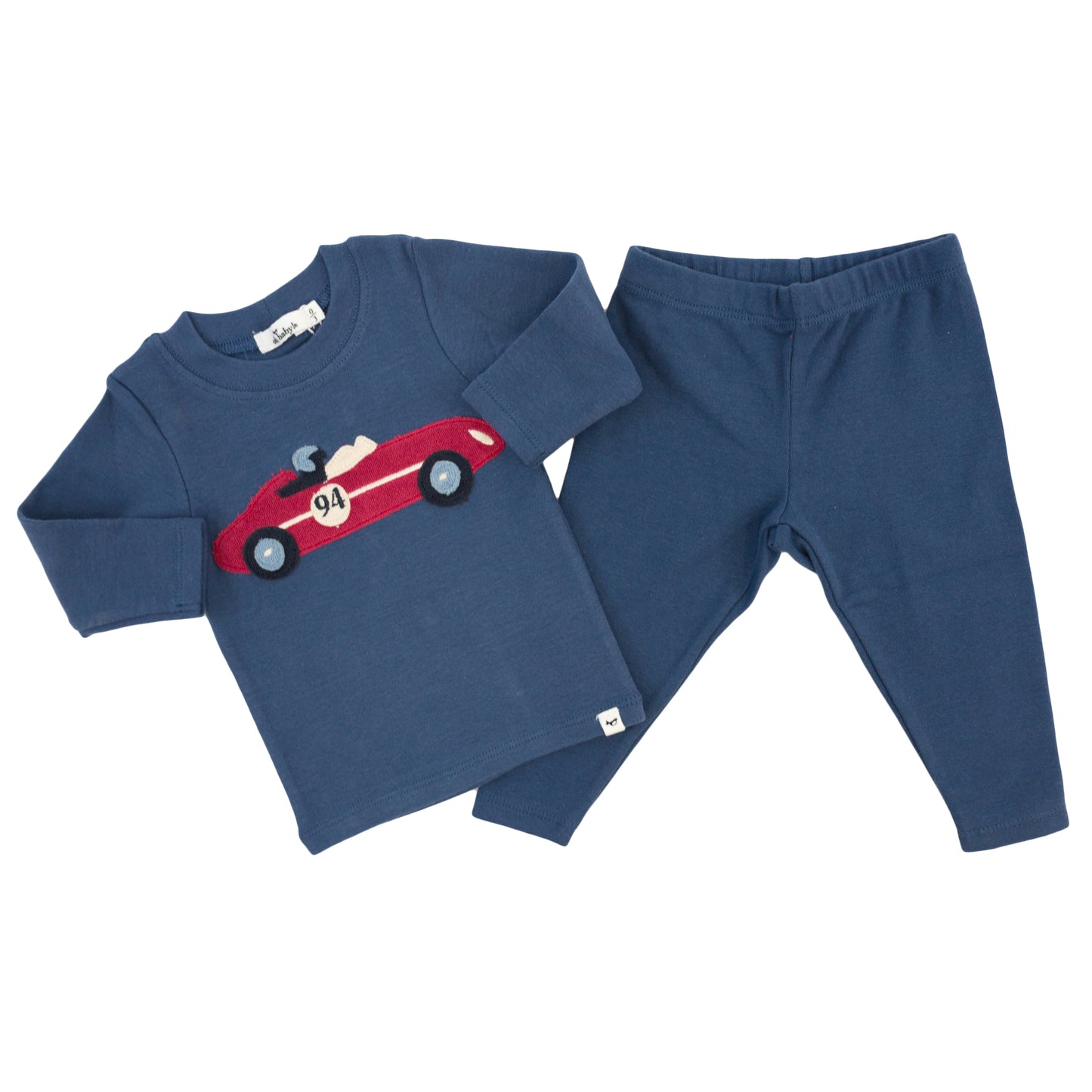 Racecar Terry Applique 2pc Set