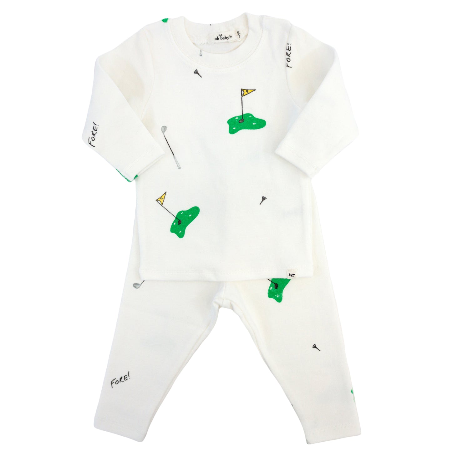 Golf Print 2pc Set