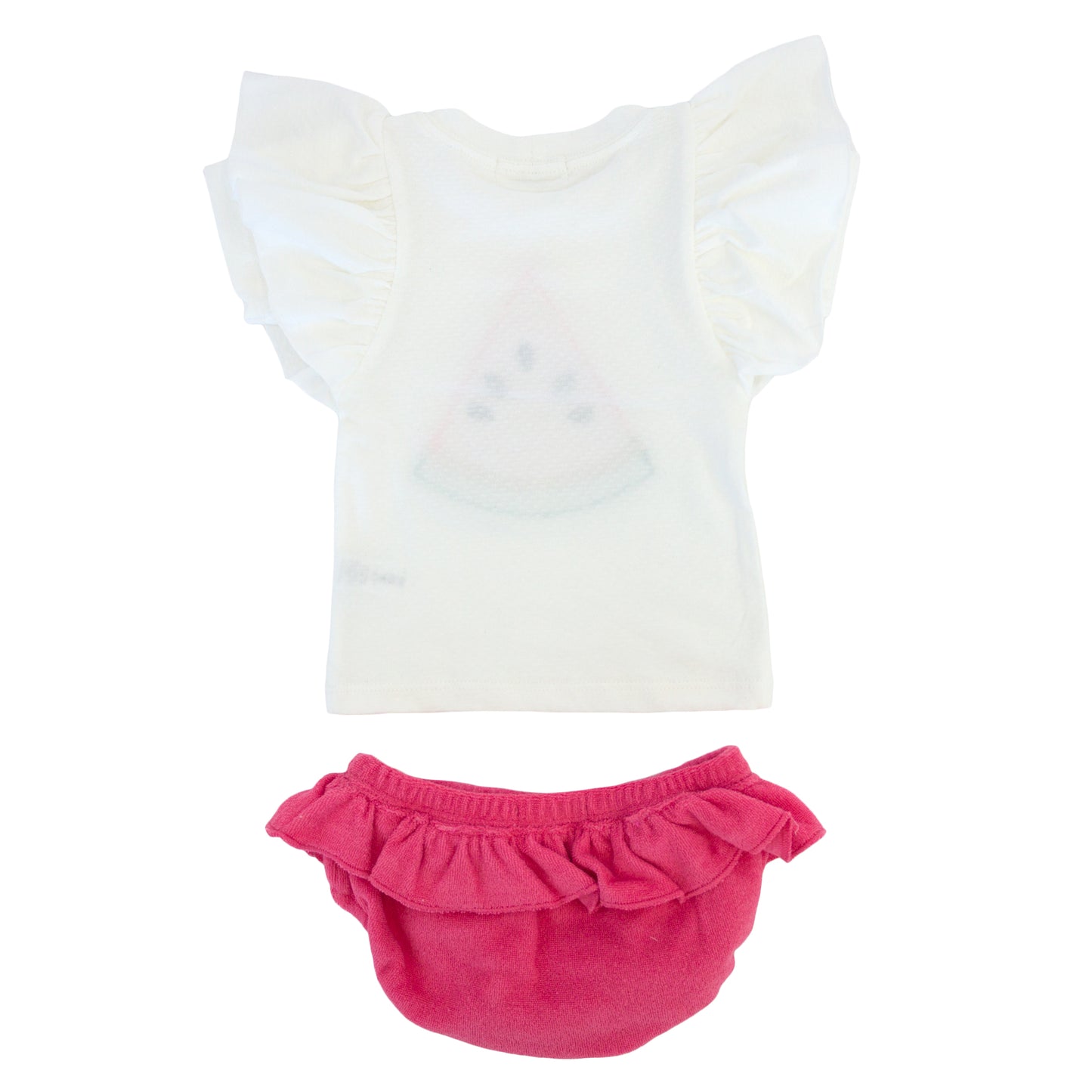 Watermelon Terry Appl BF SS Tee Tushie Set