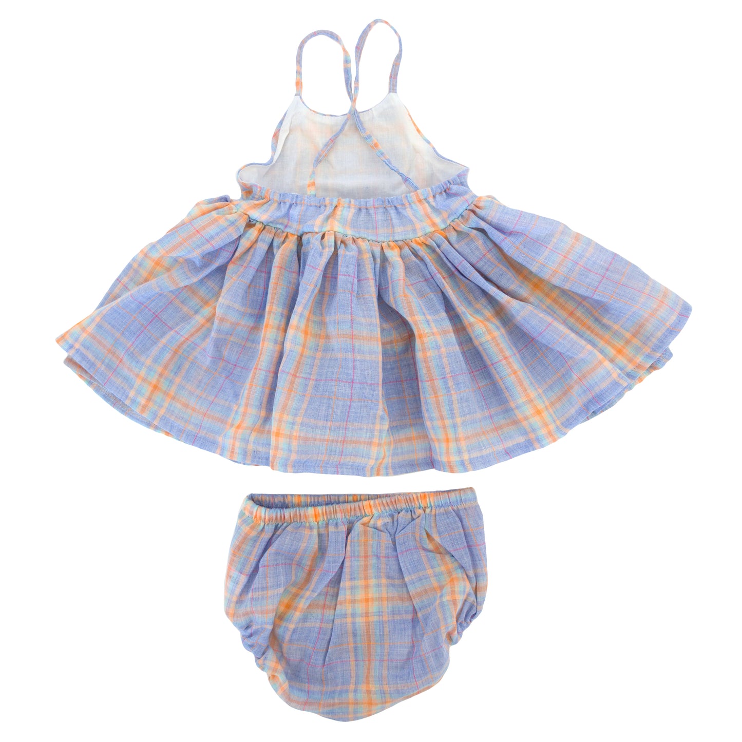 Mandras Plaid Party Dress (Panty to 2-3)