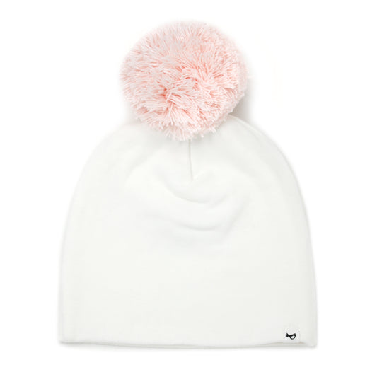 Pale Pink Pom Hat