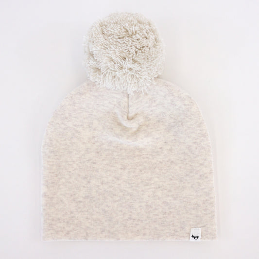 Oat Heather Pom Hat