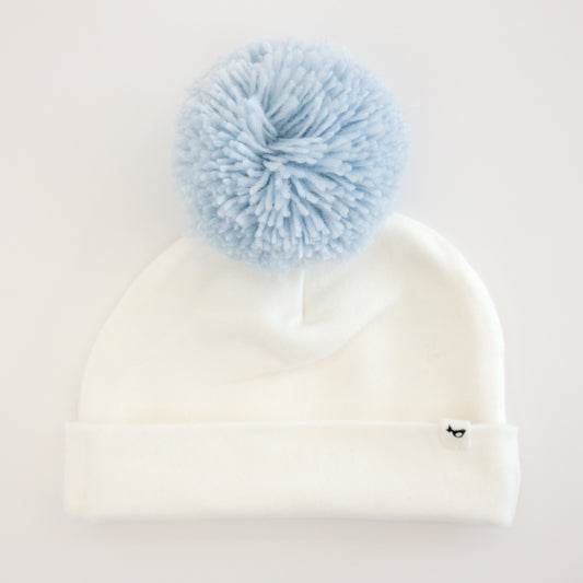 Sky Blue Pom Hat