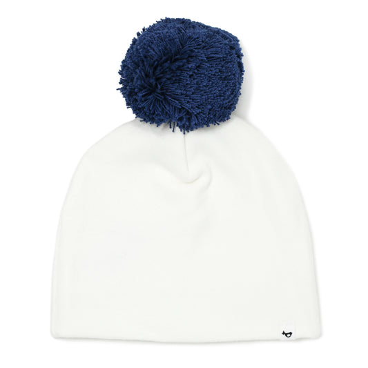 Denim Pom Hat