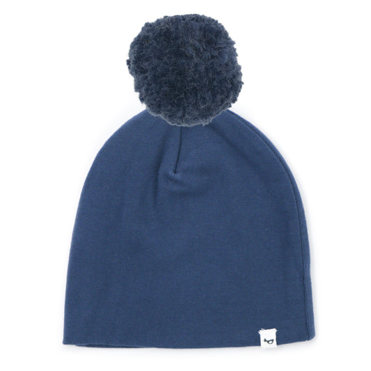 Denim Pom Hat