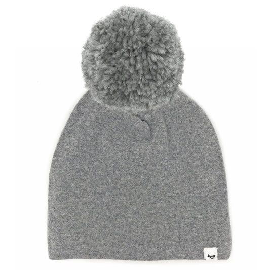 Gray Pom Hat