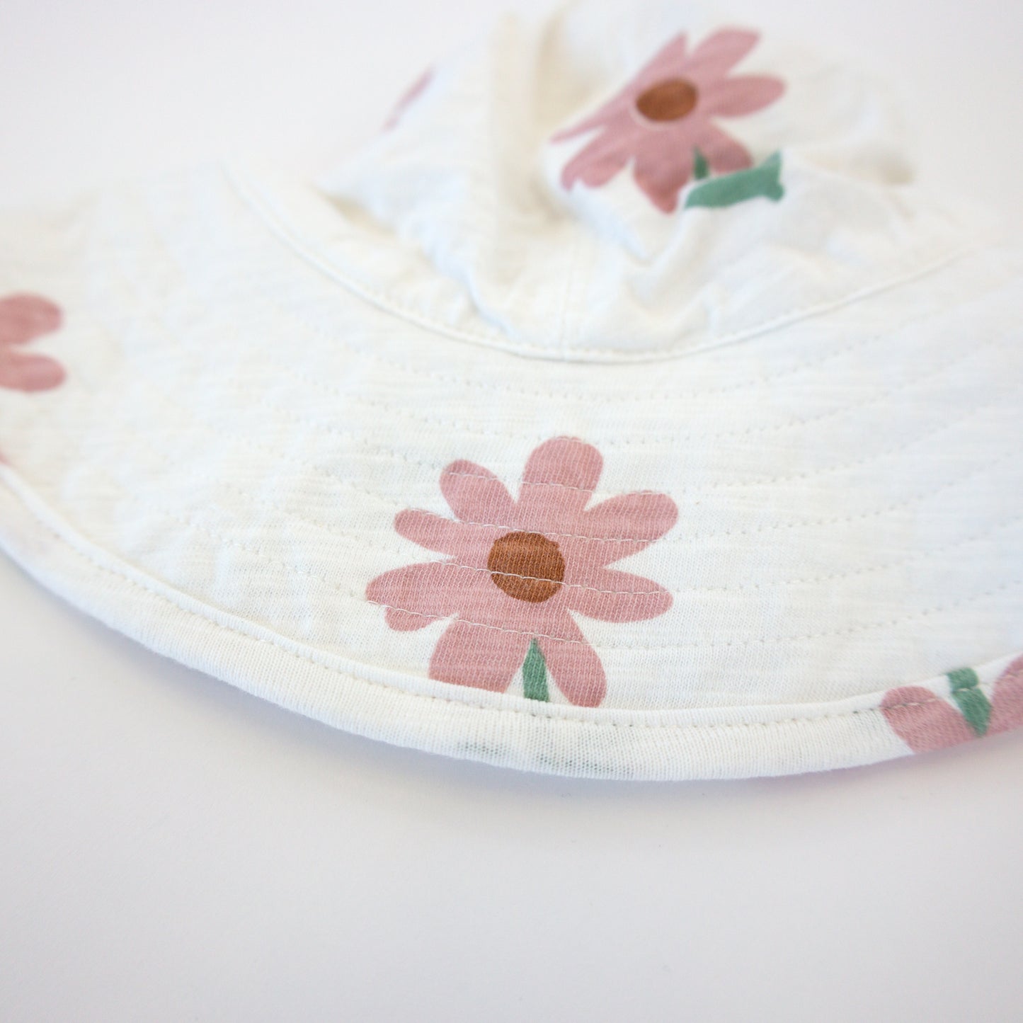 Picking Daisies Print Cotton Sunhat