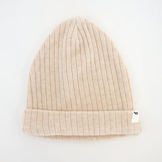 Wide Rib Fuzzy Sweater Knit Watch Cap