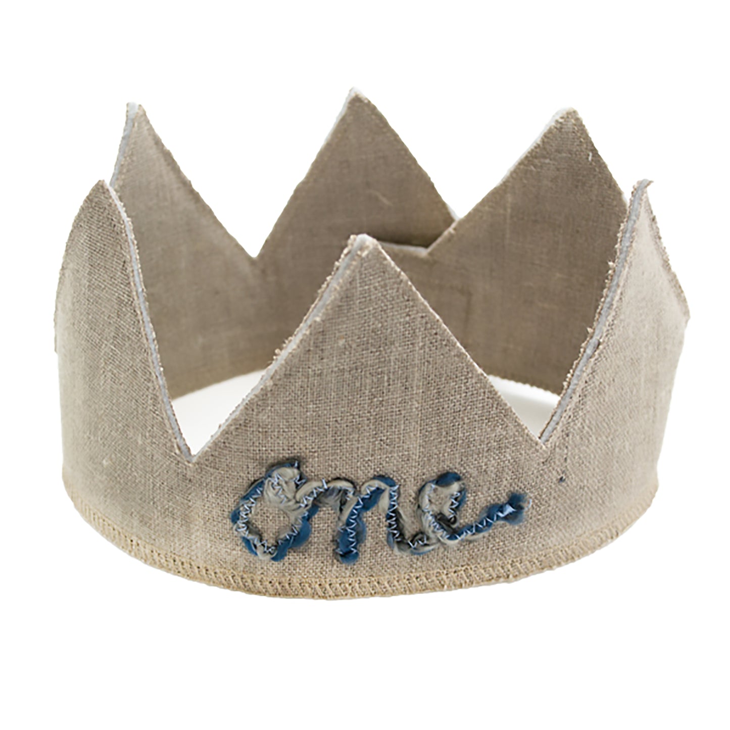 "One" #29 Multi Blue Yarn Crown