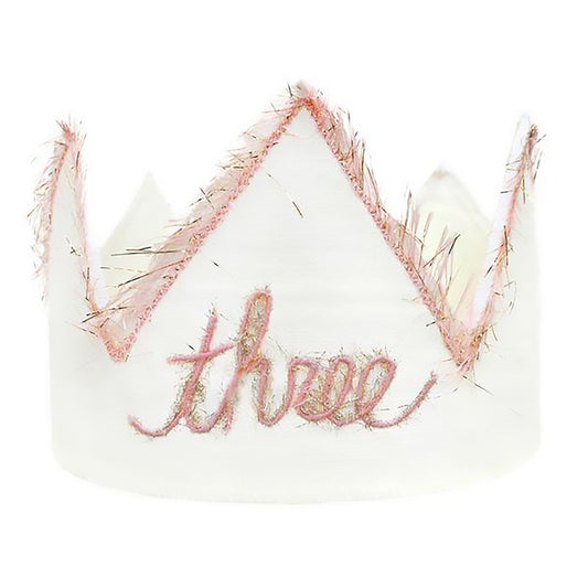 "Three" #10PG Blsh Pk/Gld EL Crown w/#10PG EL Trim