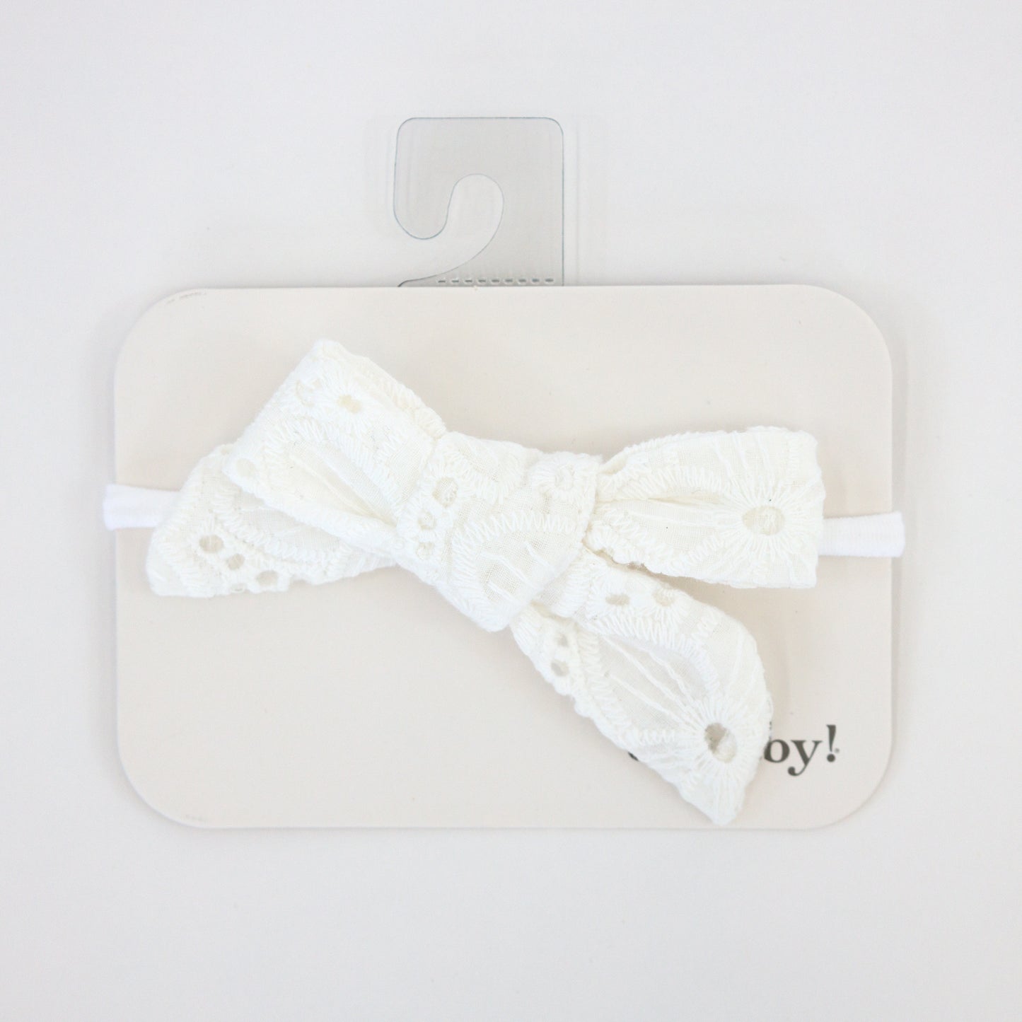 Eyelet Bow Nylon Headband