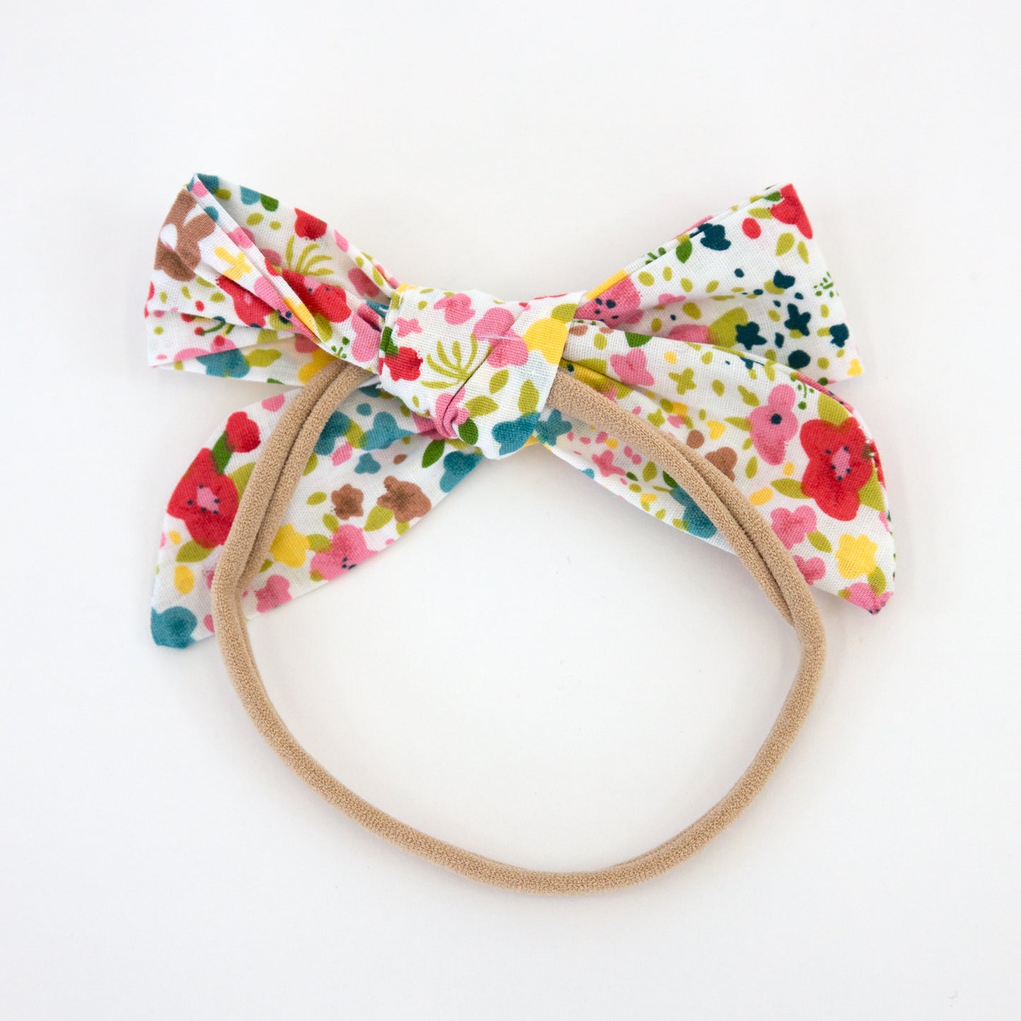 Wild Flower Garden Bow Nylon Headband