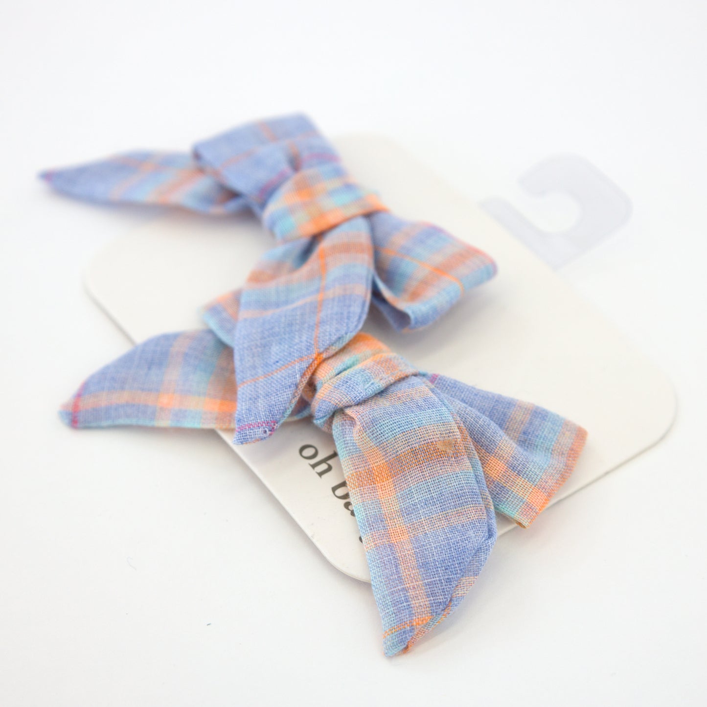 Mandras Plaid Bow Clips