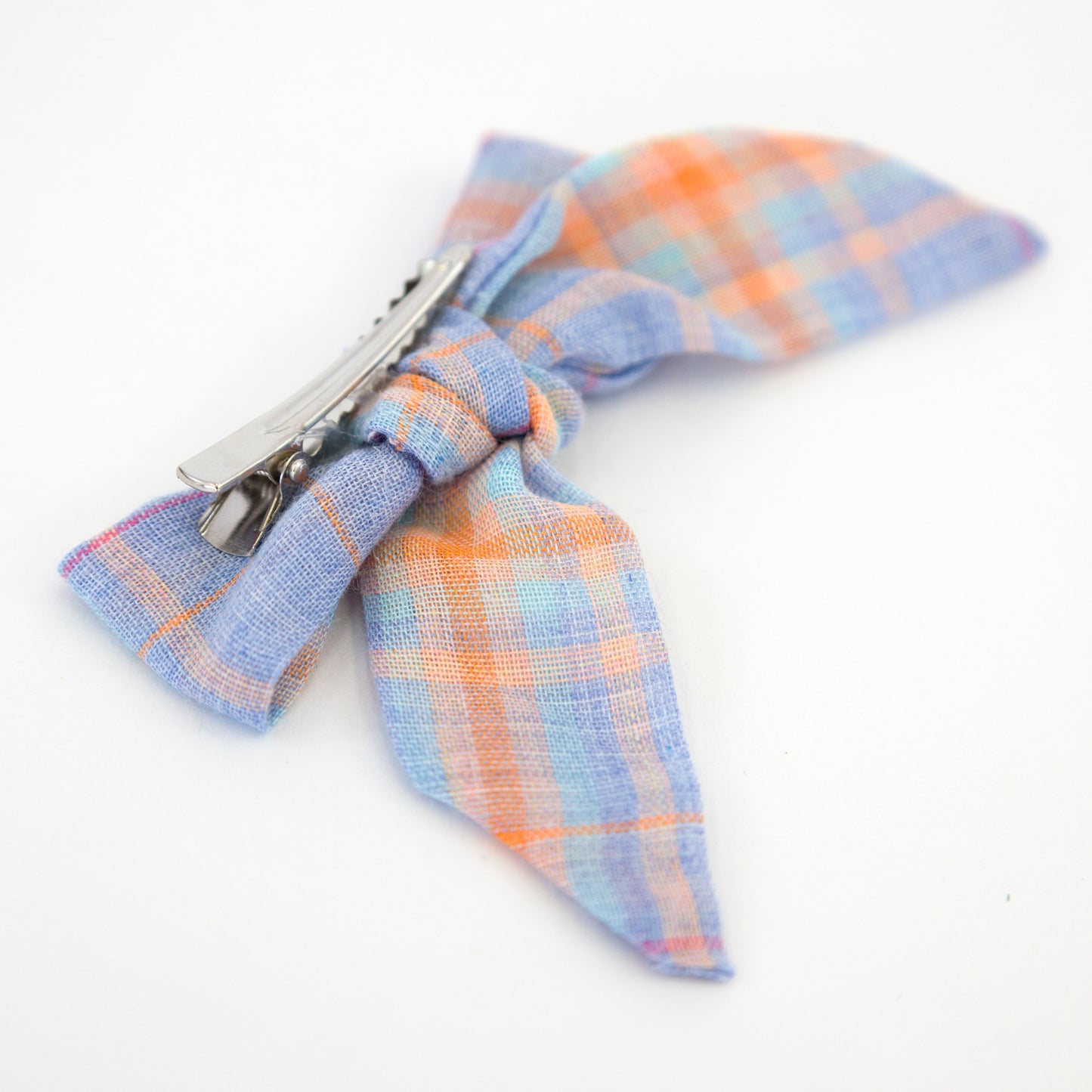 Mandras Plaid Bow Clips