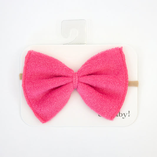 Terry Bow Nylon Headband