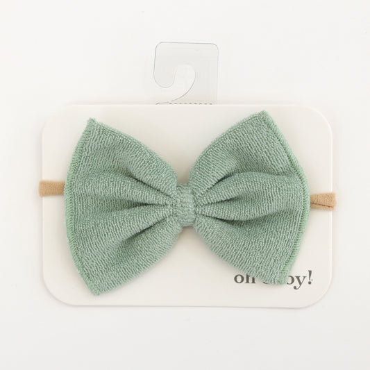 Terry Bow Nylon Headband