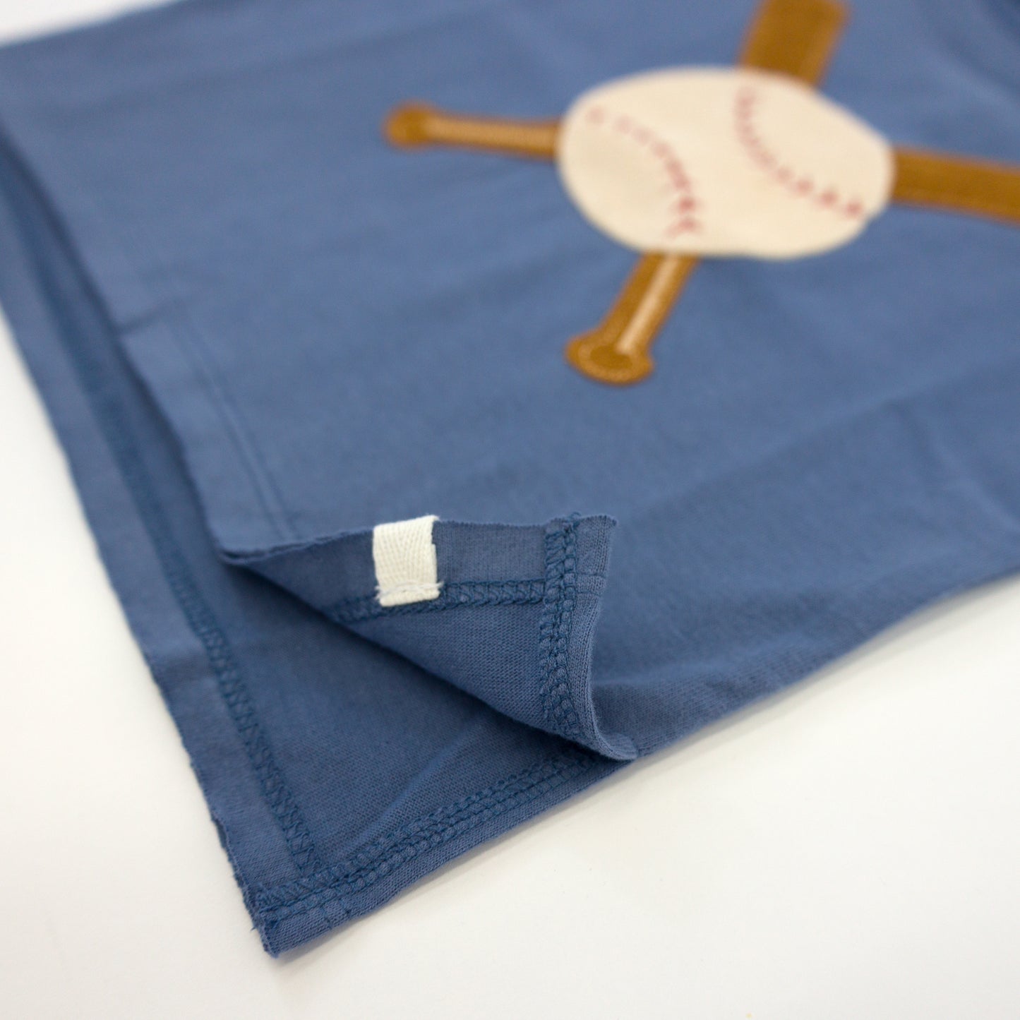 Vintage Baseball Terry Applique Raw Edge Tee