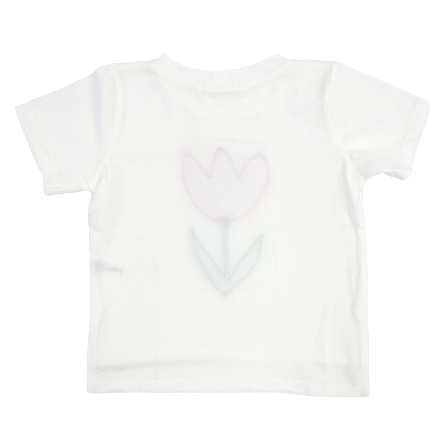 Tulip Terry Applique Slub Raw Edge Tee