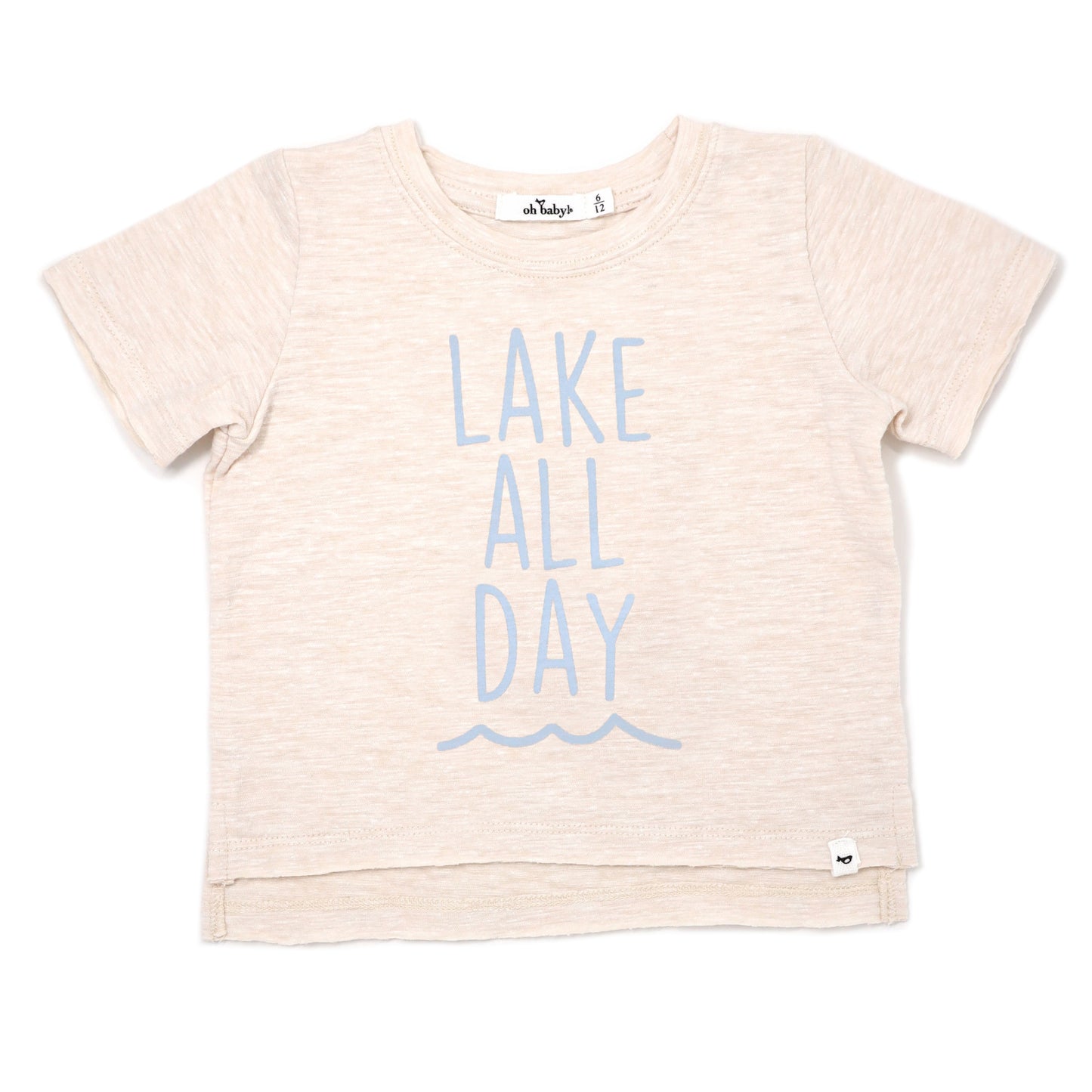 Lake All Day Cotton Slub Raw Edge Tee SS Tee