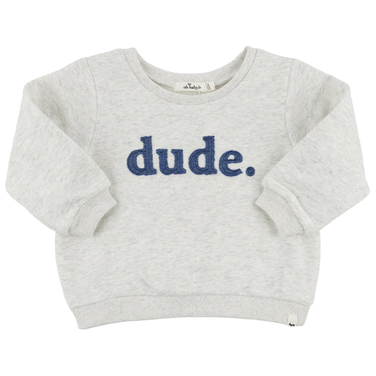 "dude" Denim Applique Brooklyn Boxy