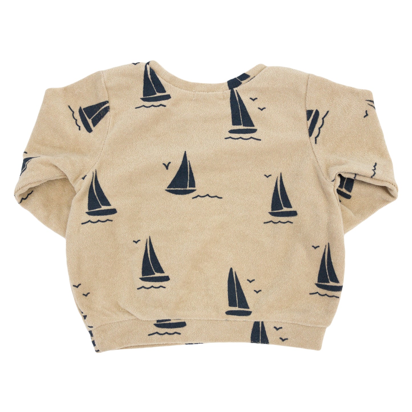 Denim Sailboats Print Brooklyn Terry Boxy