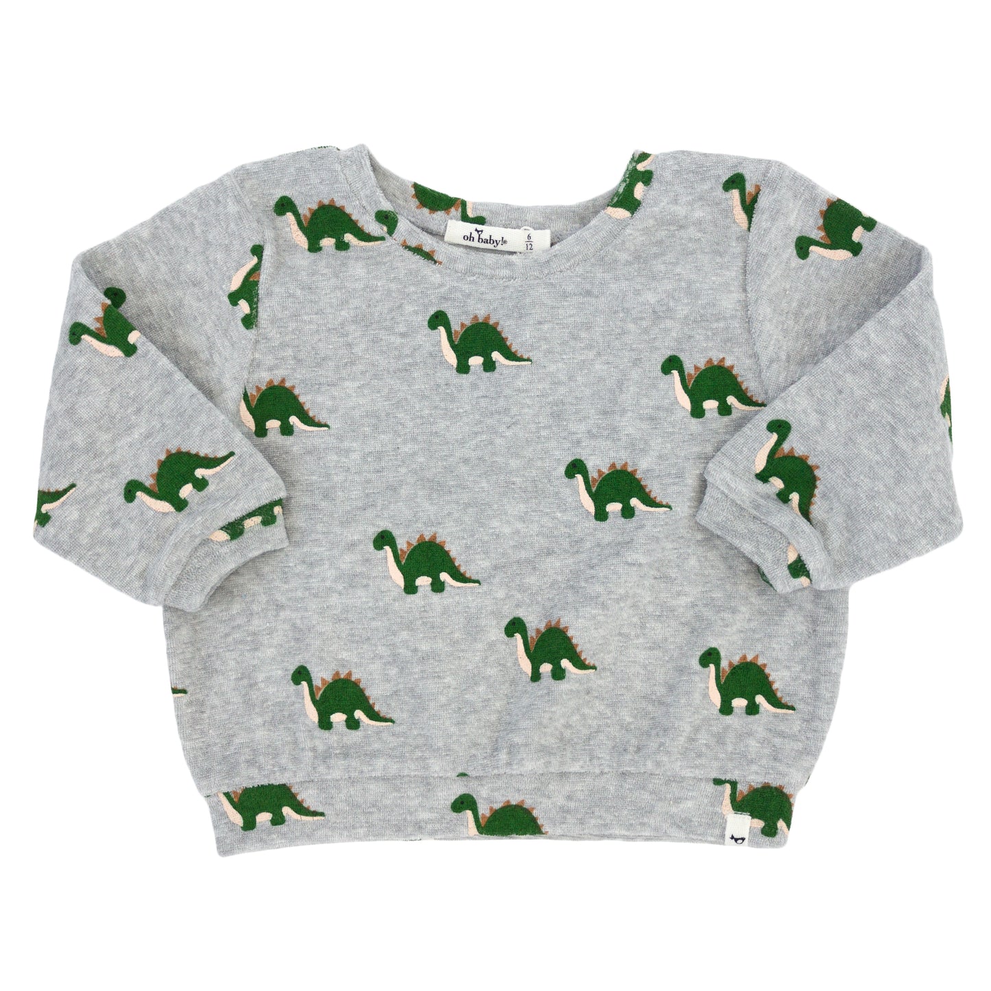 Dinosaur Print Brooklyn Cotton Terry Boxy