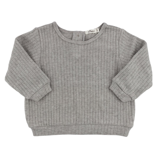 Wide Rib Fuzzy Sweater Knit Brooklyn Boxy