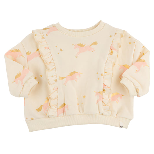 Unicorn Print Millie Ruffle Boxy