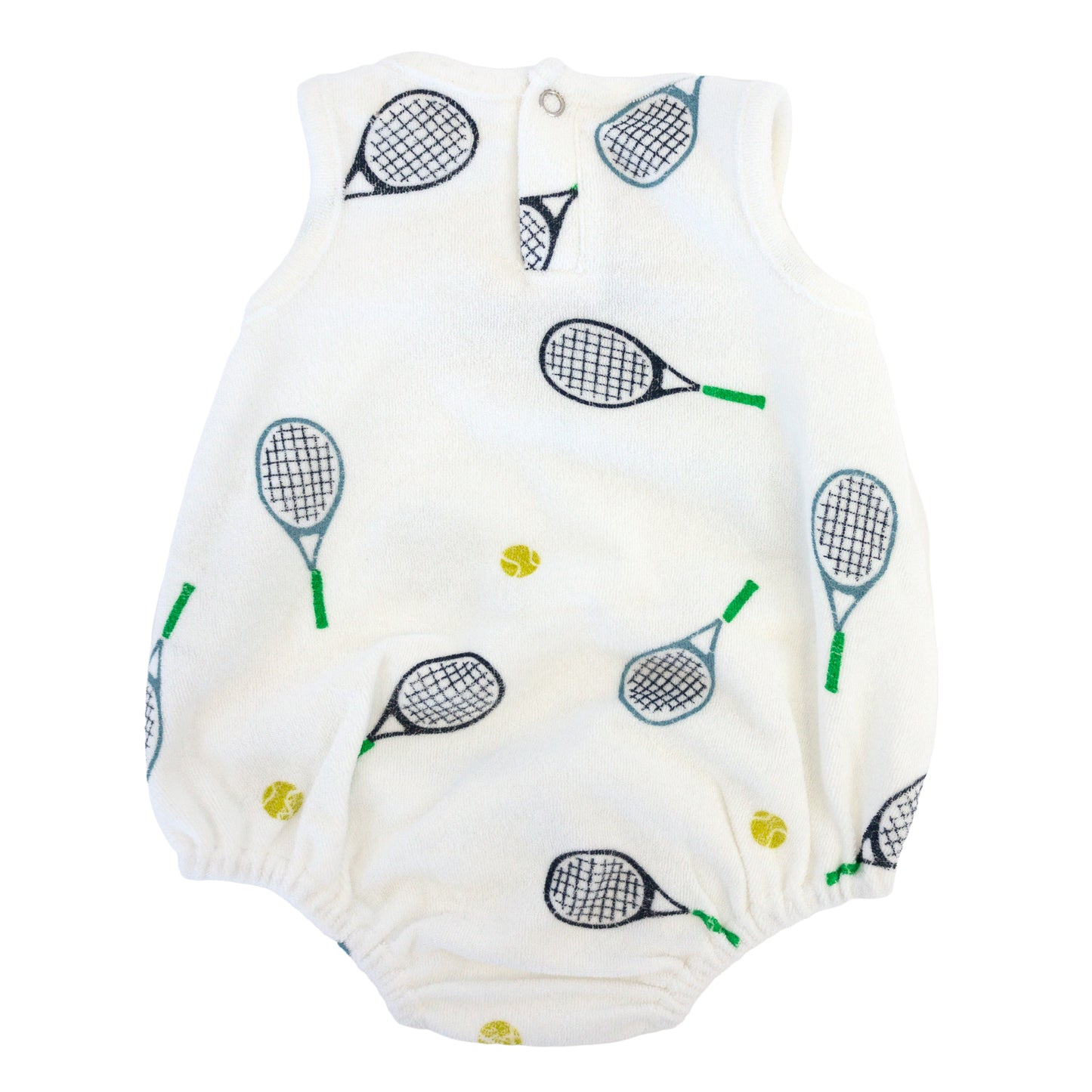 Tennis Print Terry Bubble