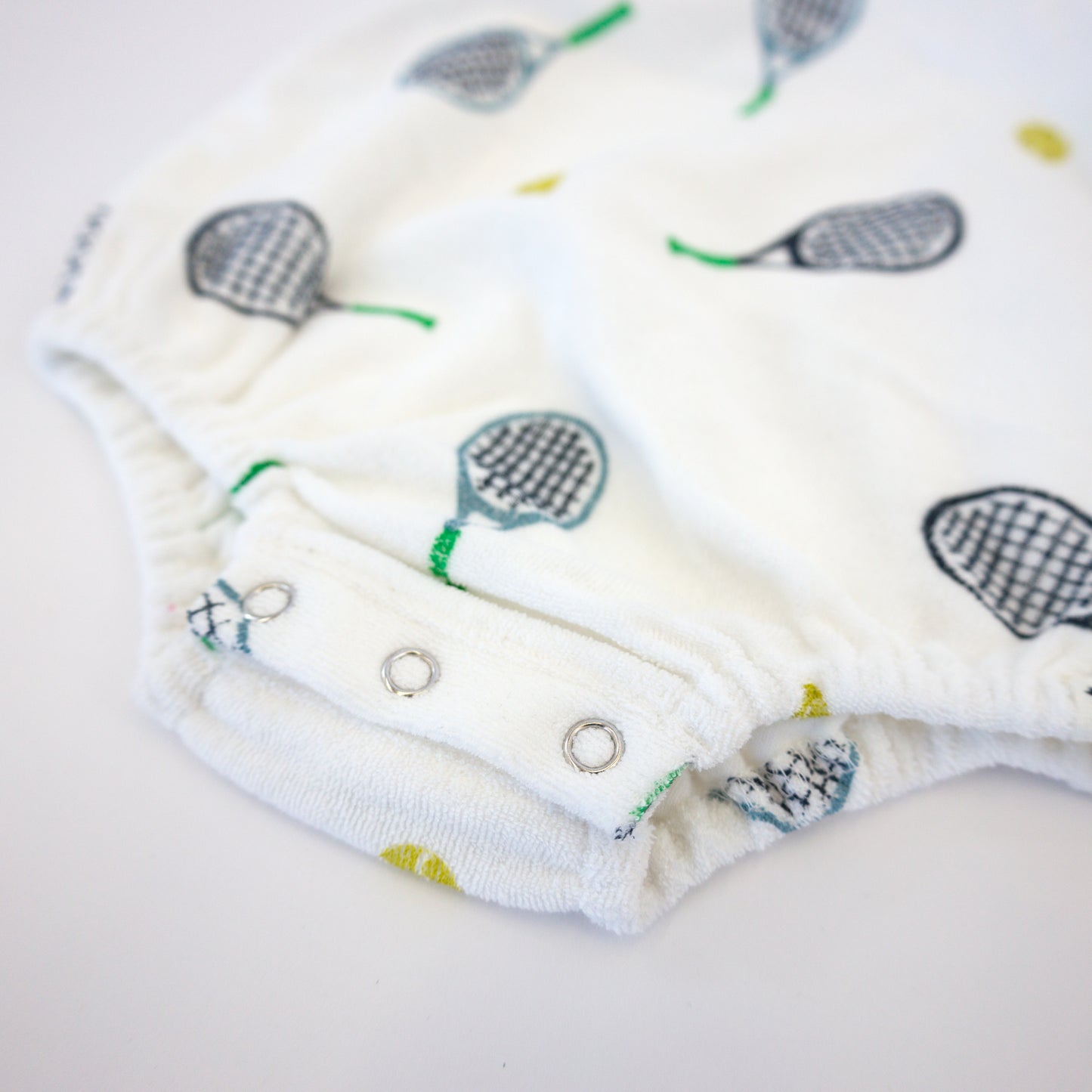 Tennis Print Terry Bubble