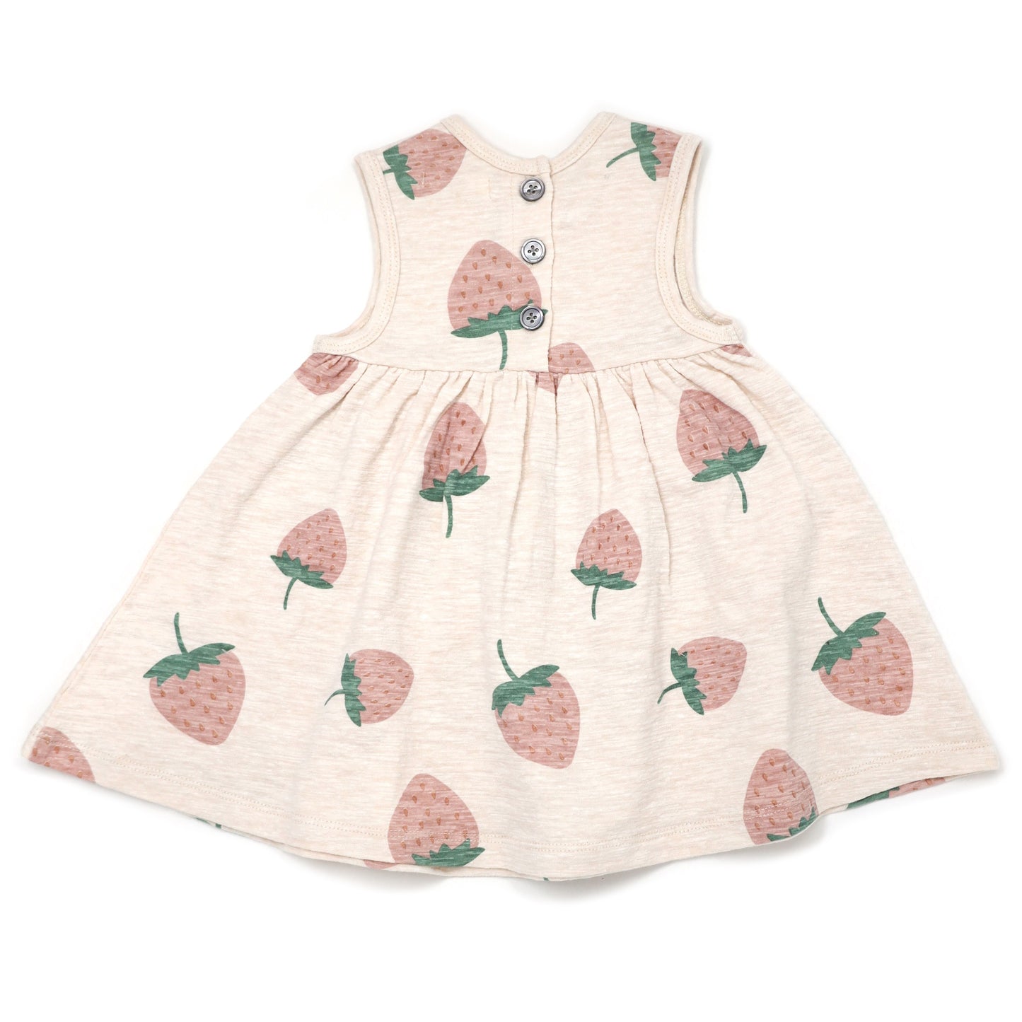 Strawberry Print Slub Tank Dress