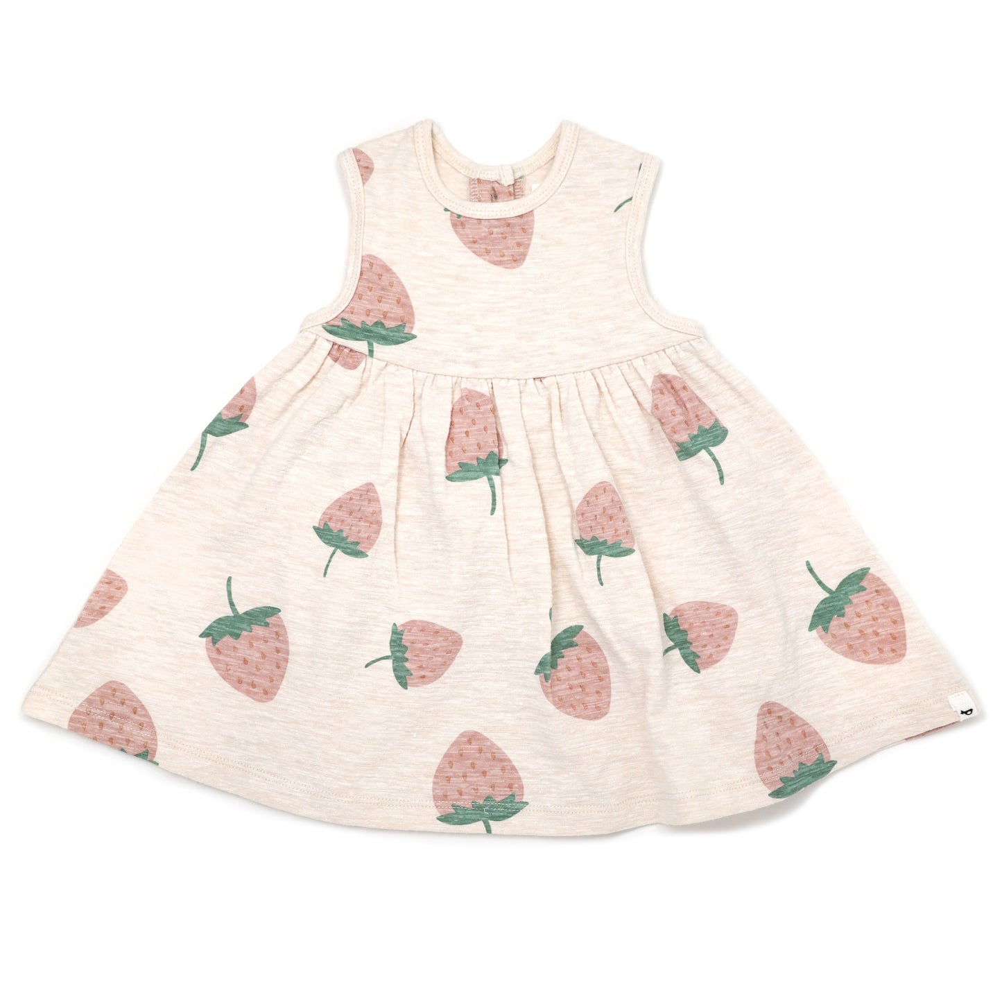 Strawberry Print Slub Tank Dress