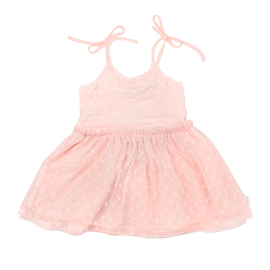 Dotted Mesh Pointelle Ballet Dress (Lined Skirt)