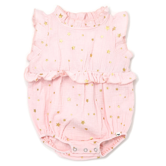 Mini Gold Stars Gauze Lola Bubble