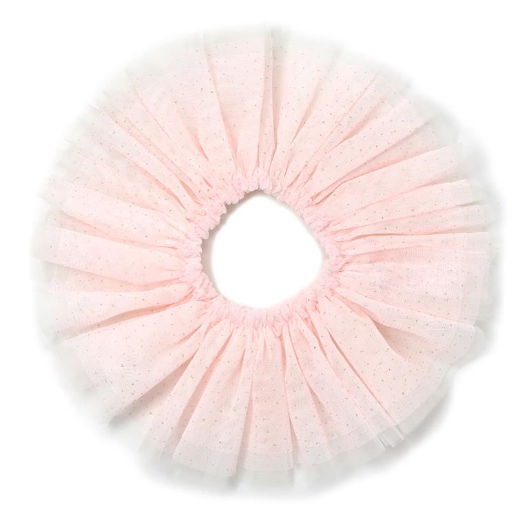 Frill Tutu Pale Pink/Gold Over Cream Tulle