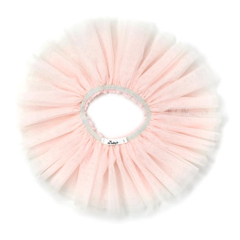 Frill Tutu Pale Pink/Gold Over Cream Tulle